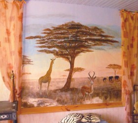 peinture murale :ouverture sur l'Afrique
