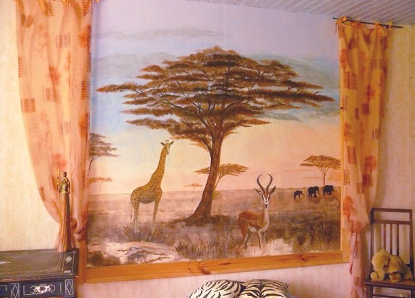 peinture murale :ouverture sur l'Afrique